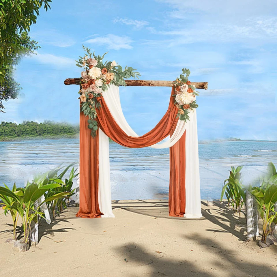 Искусственная свадебная арка цветы набор с аркой драпировки искусственный цветок Swag для - Изображение 1 из 1