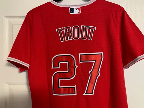 MIKE TROUT LA Angels Ladies jersey EXCELLENT condition - Size Ladies Medium Cover