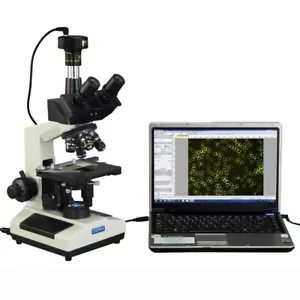 40X-2000X Microscopio LED tinoculare campo scuro composto + fotocamera digitale USB 1,3 megapixel - Foto 1 di 9
