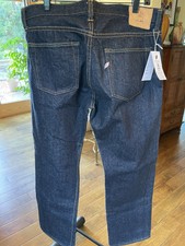 Pure Blue Jeans Japan NP013 13.8oz Indigo Nep Denim Tapered Cotton 100% Sz36 NWT