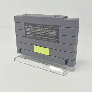 Acrylic Game Display Stand Fits: SNES Super Nintendo Games Acrylic Clear - Picture 1 of 6