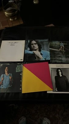 James Taylor  6 Records Mud Slide Jim, Sweet Baby James,Flag Etc - Image 1 of 4