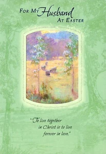Religious EASTER Card FOR HUSBAND, Together in Christ by Hallmark + Envelope - Picture 1 of 6