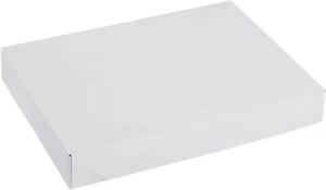 Boxes Gift 100 White 11 ½” x 8 ½ x 1 ⅝"  Cardboard Blouses Lingerie Retail Store - Picture 1 of 2