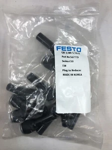 (10) Festo Plug-in 3/8" Tube to 5/16 Tube Quick Connector Reducer QB-3/8H-5/16-U - Picture 1 of 3
