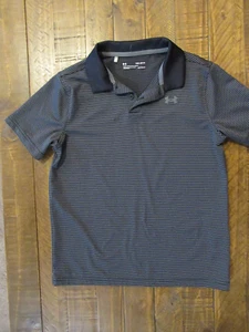  Boys YLG UNDER ARMOUR SHORT SLEEVE GOLF POLO SHIRT - Picture 1 of 9