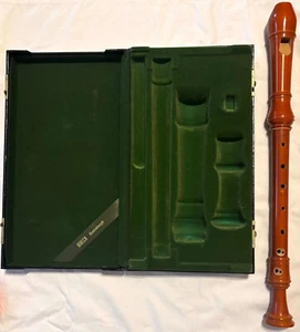 Vintage Werner Schneider Alto Recorder From Germany in Velvet Lined Case - Picture 1 of 5