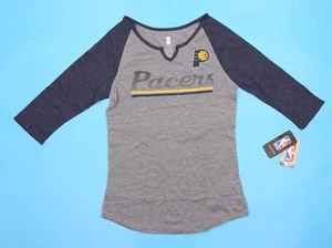 NBA Junior Women's Over the Line 3/4 Tee Shirt Pacers Size L 11/13 - Picture 1 of 6