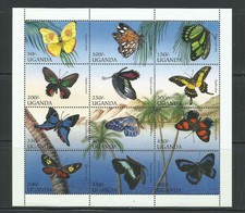 UGANDA. Año: 1996. Tema: FAUNA. MARIPOSAS.