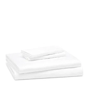 Sferra Matera Sheet Set California King 105in x 114in White Extra Long Sateen - Picture 1 of 17