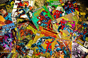 1 Box Lot of 100 comics Marvel,DC, Other Publishers NO duplication free shipping