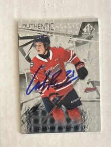 2021-22 Upper Deck CHL SP Game Used Rookie Calum Ritchie Signed /249 Avalanche - Picture 1 of 2