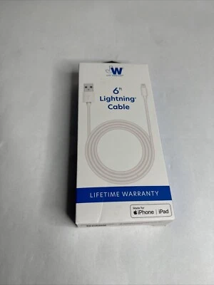 Cabo Just Wireless 6' TPU 8 pinos para USB-A - Branco - Imagem 1 de 4