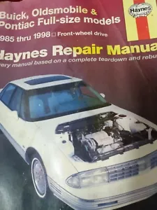 1985 - 1998 Buick Oldsmobile Pontiac Full-Size FWD Models Haynes 19020 Manual - Bild 1 von 4