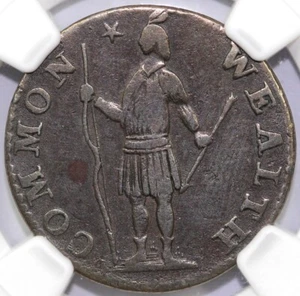 1788 1/2c Massachusetts Colonial Half Cent NGC VF Details Cleaned - Picture 1 of 5