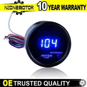 2X Blue Digital LED 2 inch Water Temp Gauge Temperature Car Universal Electric - Bild 1 von 6