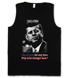 JFK PRAY FOR EASY LIVES CHALECO SIN MANGAS John EE. UU. Liberty F President Kennedy Girl - Imagen 1 de 2
