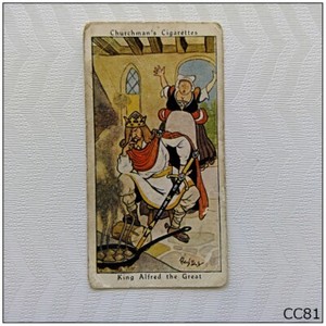 Churchman Cigarette Card Howlers #2 King Alfred the Great (CC81)
