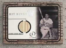 RALPH KINER 2001 FLEER LEGACY HIT KINGS GAME USED BAT