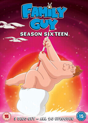 Family Guy: Season Sixteen DVD (2016) Seth MacFarlane Cert 15 3 Discs • 3.78€