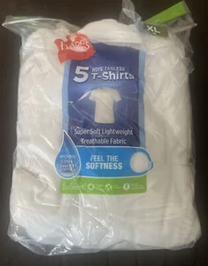 Paquete de 4 camisetas blancas sin etiquetas Hanes Boys talla XL Cool Wicking cuello redondo - Imagen 1 de 3