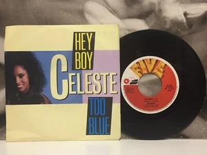 CELESTE - HEY BOY / TOO BLUE 7" 45 UMDREHUNGEN 1987 ITALO DISCO FIVE FM 13175 - Bild 1 von 3