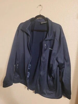 UPS Branded Wear Guard Jacket 2X Blue Zip Fleece Comfort Mens - Image 1 of 4