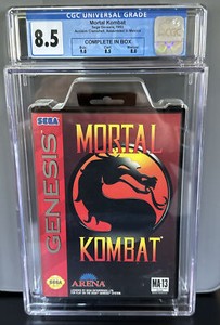 CGC 8.5 Sega Genesis MORTAL KOMBAT 1 Complete 1993