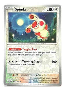 Spinda 151/182 Reverse Holo Common - Paradox Rift Pokemon - Pack Fresh Near Mint - Picture 1 of 12