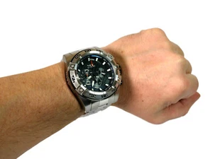 Invicta Men's Speedway Chronograph 52mm Black Dial Stainless Steel Band Watch