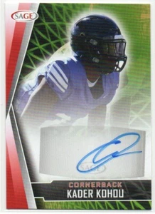 Kader Kohou 2022 SAGE HIT Autographs Red #AKK Texas A&M–Commerce Lions Dolphins - Picture 1 of 2