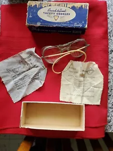 Occhiali di sicurezza antichi Bausch e Lomb vintage scatola originale - Foto 1 di 7
