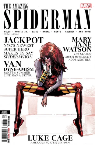 AMAZING SPIDER-MAN 31 2ND PRINT RAMOS VARIANT NM JACKPOT! PRESALE 9/6/23 Cover