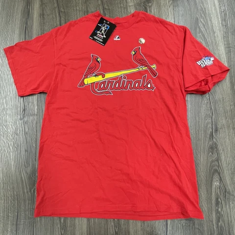 NEW 2013 World Series Champs Molina St. Louis Cardinals Majestic T-Shirt Size XL Cover