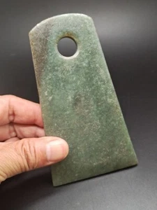 Chinesische alte Jade, edle Sammlung, Hongshan Kultur, Jaspis, seltene Axt, Statue Ar - Bild 1 von 4
