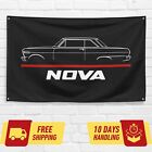 For Chevrolet Nova 1962 Muscle Car Enthusiast 3x5 ft Flag Birthday Gift Banner