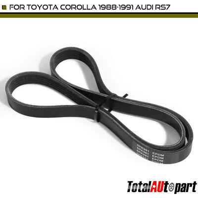 Serpentine Belt for Toyota Corolla 1988-1991 Audi RS7 S8 BMW E34 Mazda 38.63 in - Image 1 of 4
