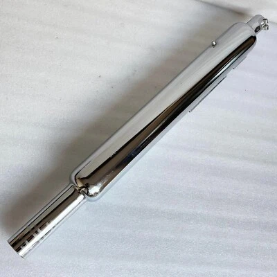 Silenciador de escape Dholki largo cromado apto para Royal Enfield Classic/Bullet-500/350 Foto 1 de 4