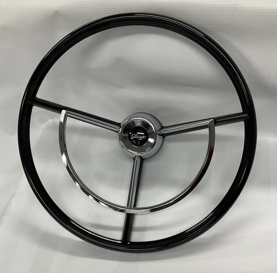 For 61-70 Ford F100 Truck Custom 15" Steering Wheel W/ Horn Button 60-63 Car - Imagem 1 de 4