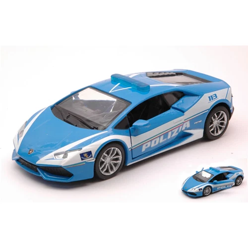 LAMBORGHINI HURACAN LP610-4 2014 POLIZIA 1:24 New Ray Forze dell'Ordine Modellin - Immagine 1 di 1