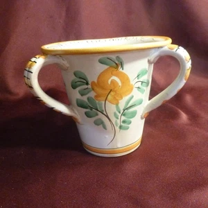  Italienische Keramik mit 3 Henkeln - Manuello-Caltagirone (handbemalt) - EUC - Bild 1 von 7