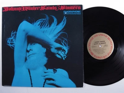 JOHNNY WINTER Saints & Sinners COLUMBIA LP VG++ quadraphonic y - Image 1 of 2