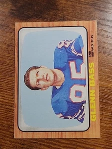 1966 Topps Fútbol #17 Glenn Bass Buffalo Bills AFL Carolina del Este - Imagen 1 de 2