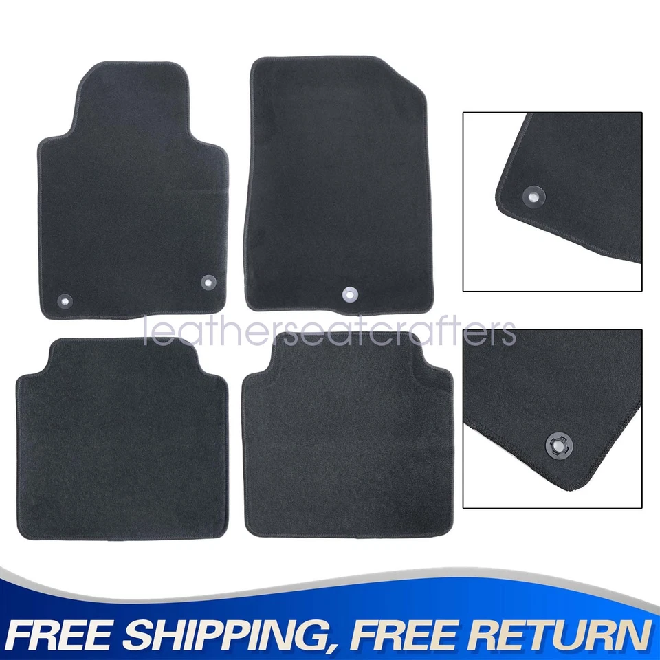 Alfombrillas de terciopelo impermeables negras para Hyundai Sonata 2015 2016 2017 2018 Foto 1 de 4