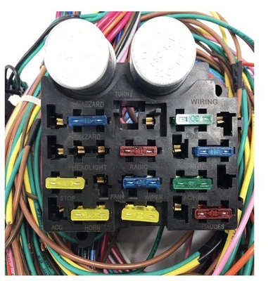 Arnés de cableado universal de 12 circuitos Chevrolet Chevy Mopar para Ford Muscle Car Foto 1 de 4