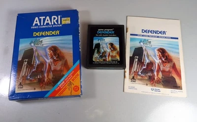 Atari 2600: DEFENDER Cartridge with Original Box & Manual - Tested & WORKS! - Image 1 of 4