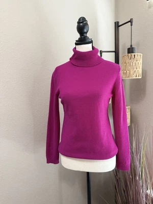 Suéter Charter Club Luxury Petite púrpura cuello alto cachemir, talla PS USADO EN EXCELENTE ESTADO Foto 1 de 4