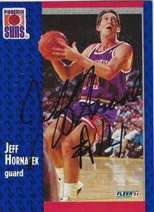 Jeff Hornasek Phoenix Suns/ Iowa State University Personally Autographed Card - Picture 1 of 1