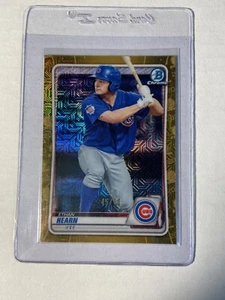 2020 Bowman Chrome Gold Mojo Ethan Hearn /50 Prospect SP Cubs - Picture 1 of 2