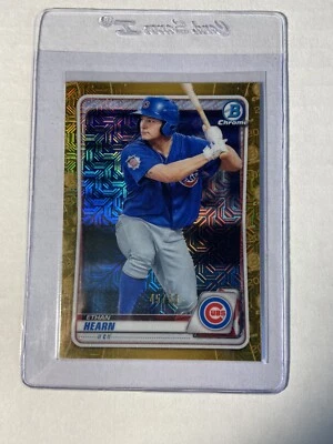 2020 Bowman Chrome Gold Mojo Ethan Hearn /50 Prospect SP Cubs - Image 1 of 2